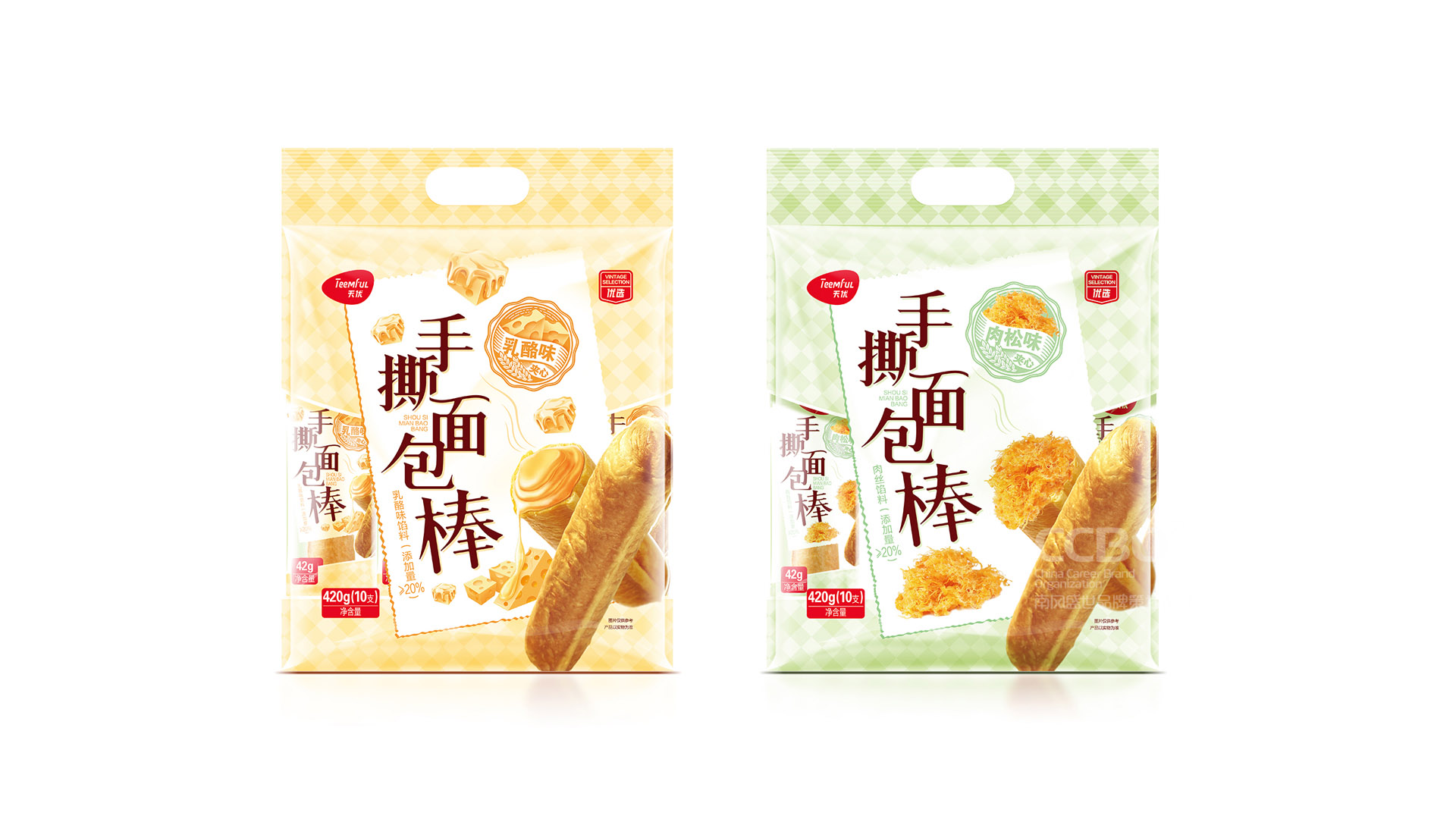 天虹手撕面包棒包装袋设计